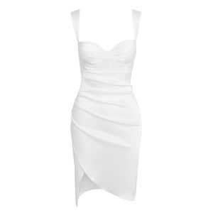 LEAU Halo Satin Bustier Dress